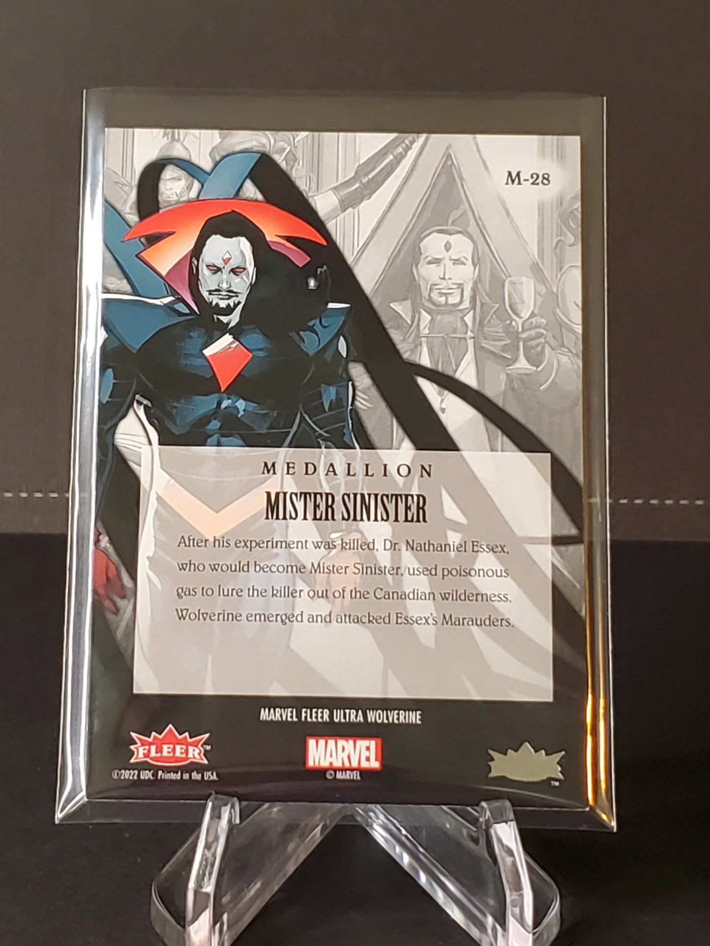 Mister Sinister 2023 Fleer Ultra Wolverine Medallion #M-28
