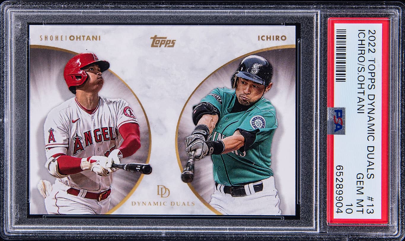 2022 Topps Dynamic Duals #13 Ichiro / Shohei Ohtani - PSA 10