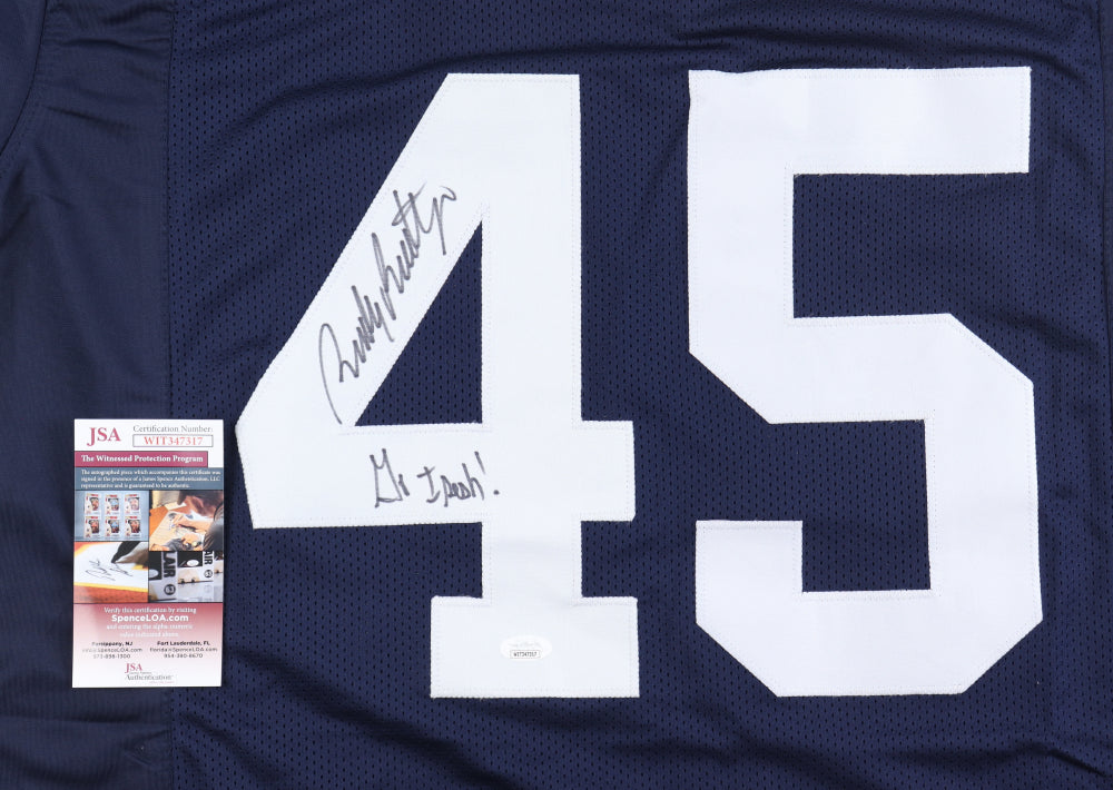 Rudy Ruettiger Signed Jersey Inscribed "Go Irish!" (JSA)