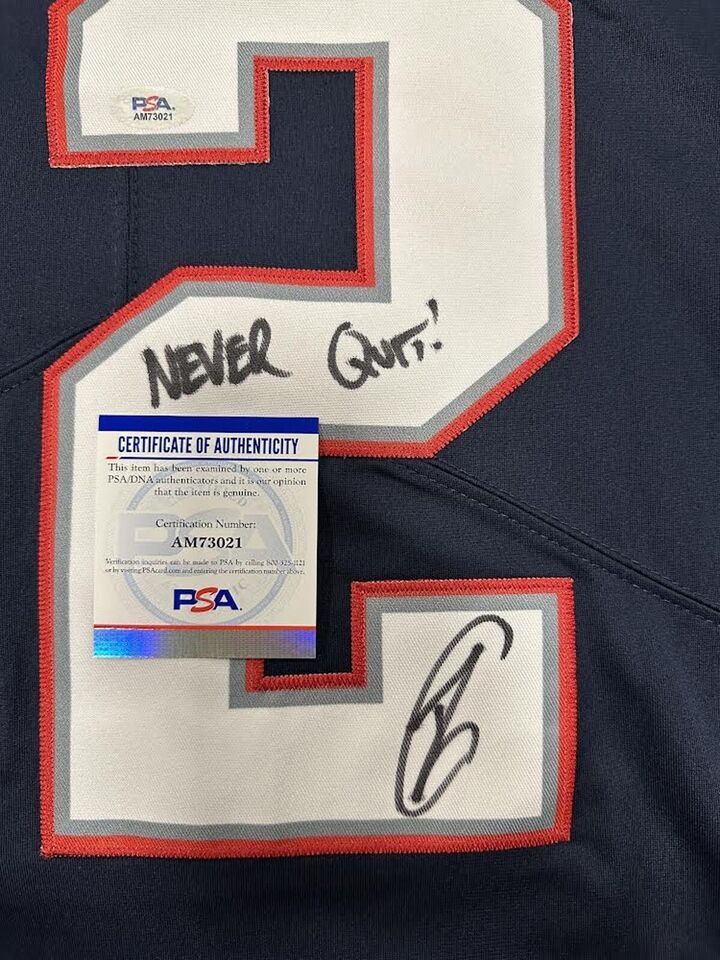 U.S. Navy SEAL Robert O’Neill Signed Tom Brady Jersey Killed Osama Bin Laden PSA