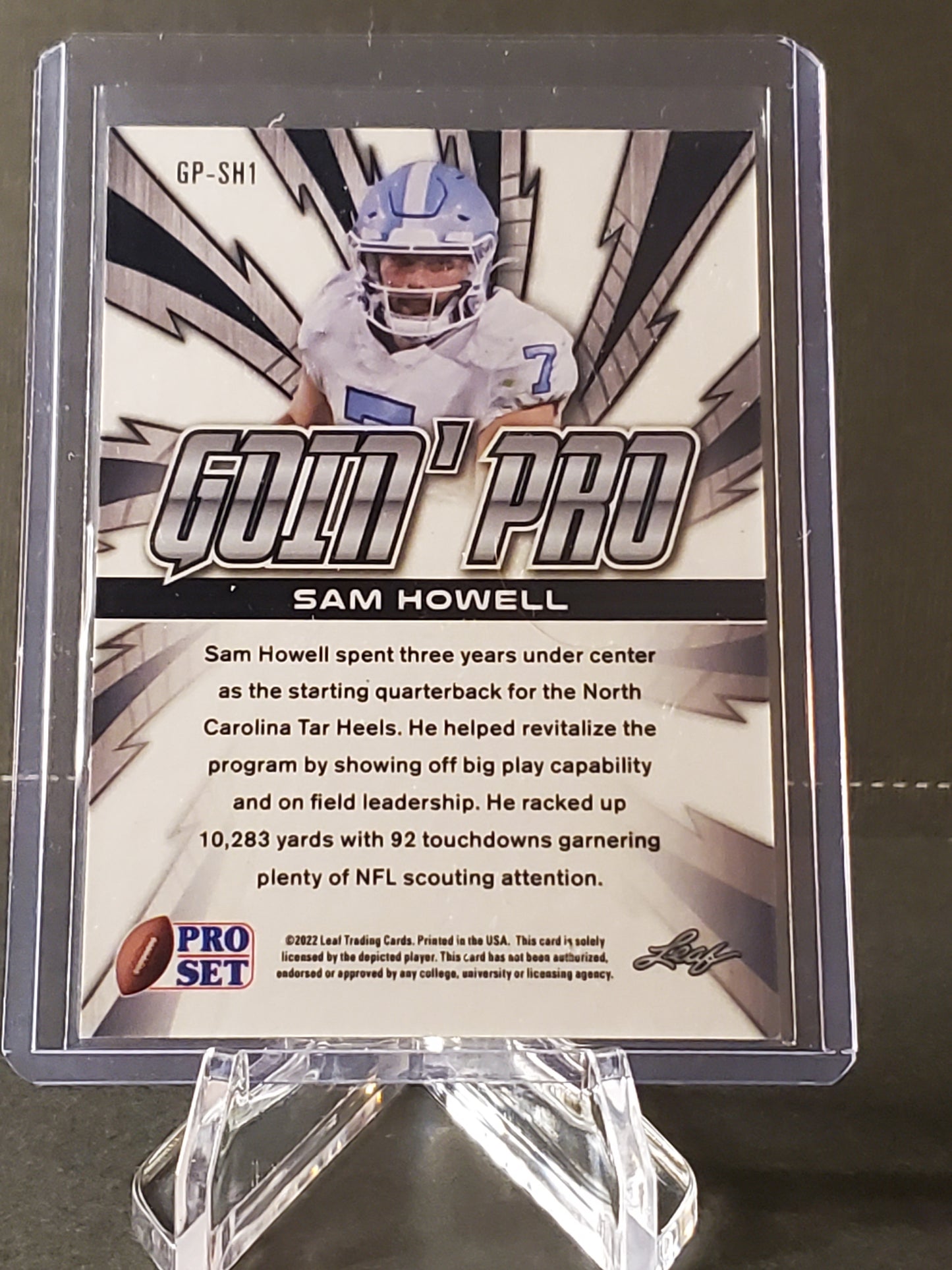 Sam Howell 2022 Leaf Pro Set Goin' Pro #GP-SH1