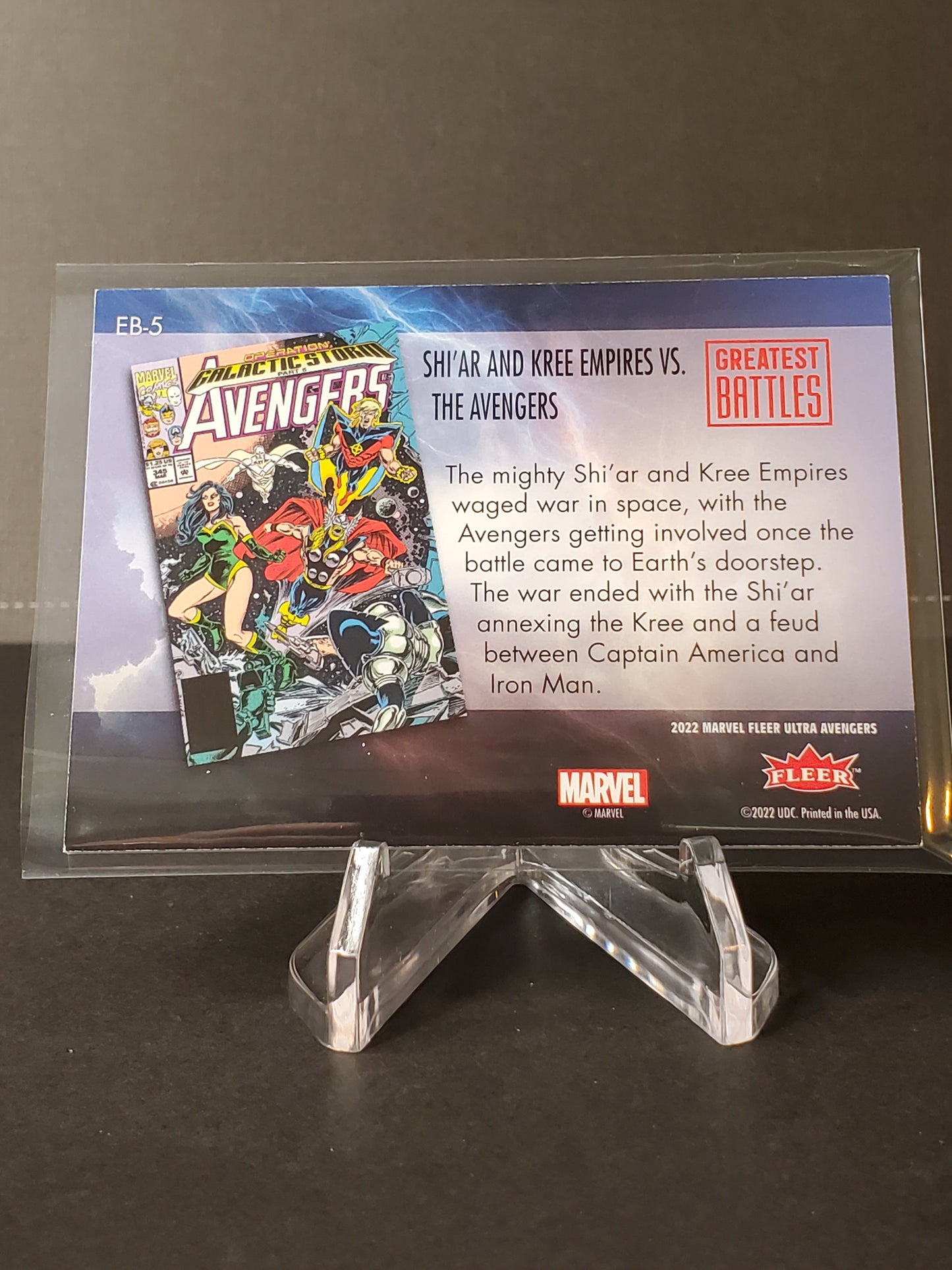 Shi'ar And Kree Empires Vs The Avengers 2022 Fleer Ultra Avengers Greatest Battles #EB-5