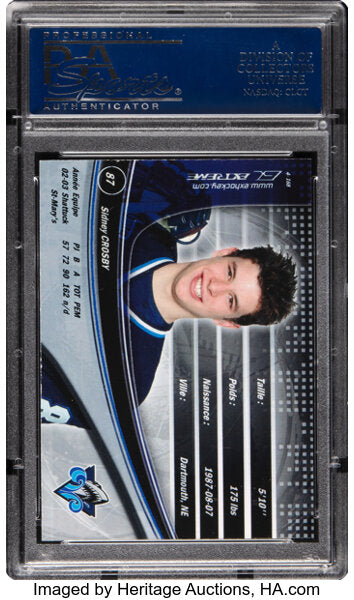 2003 Extreme L'Oceanic Sidney Crosby #4-168 PSA 10 GEM MINT Pre RC POP 1
