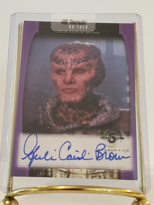 Julie Caitlin Brown - 1998 Warner Brothers - Babylon 5 Season 5  "Na'Toth" Autograph Card #A14