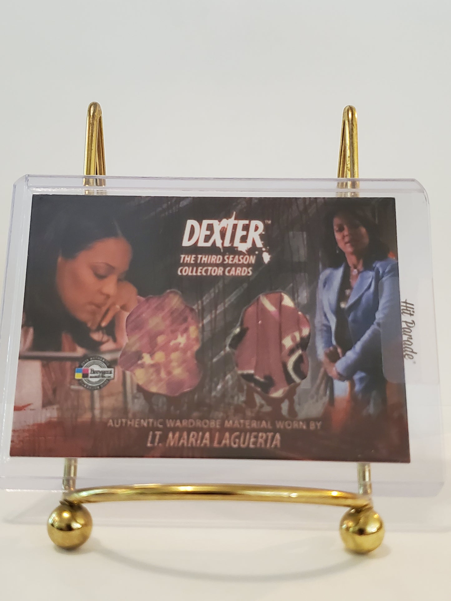 Lt. Maria LaGuerta - DEXTER - Season 3 2010 Breygent Dual Official Worn Wardrode Card #D3-C10