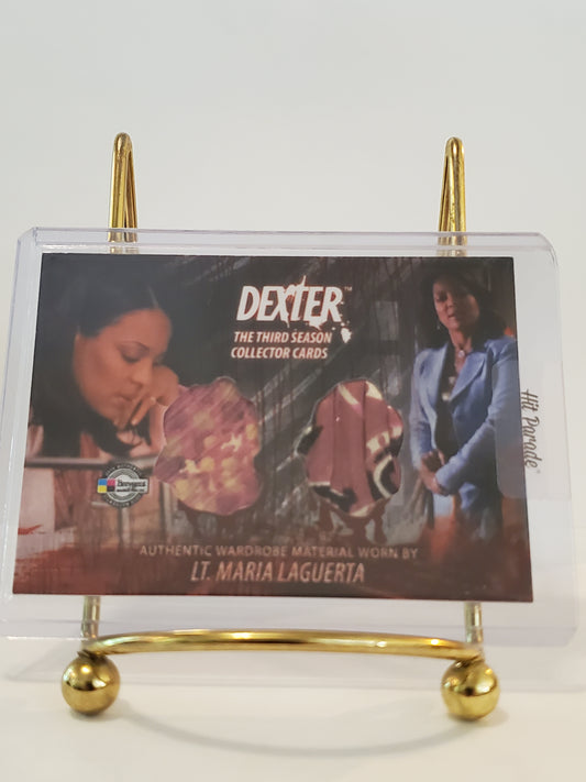 Lt. Maria LaGuerta - DEXTER - Season 3 2010 Breygent Dual Official Worn Wardrode Card #D3-C10