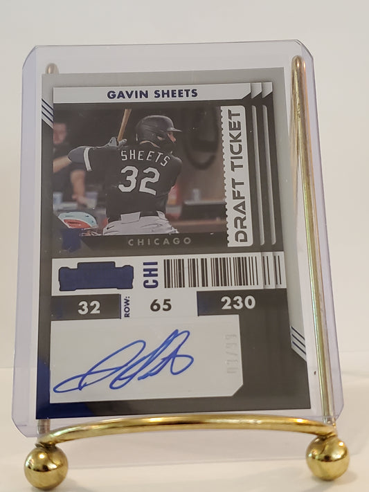 Gavin Sheets - 2022 Panini Contenders ROOKIE TICKET #3/99 - RC#5