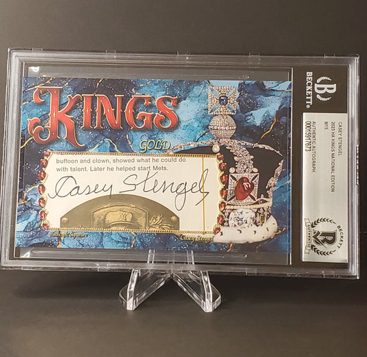 Casey Stengel 2023 HA KINGS National Edition Cut Auto # /15