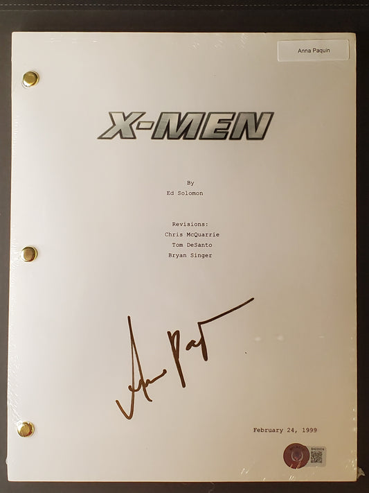 Anna Paquin - X-Men - Movie Script: Beckett Certified SIGNED