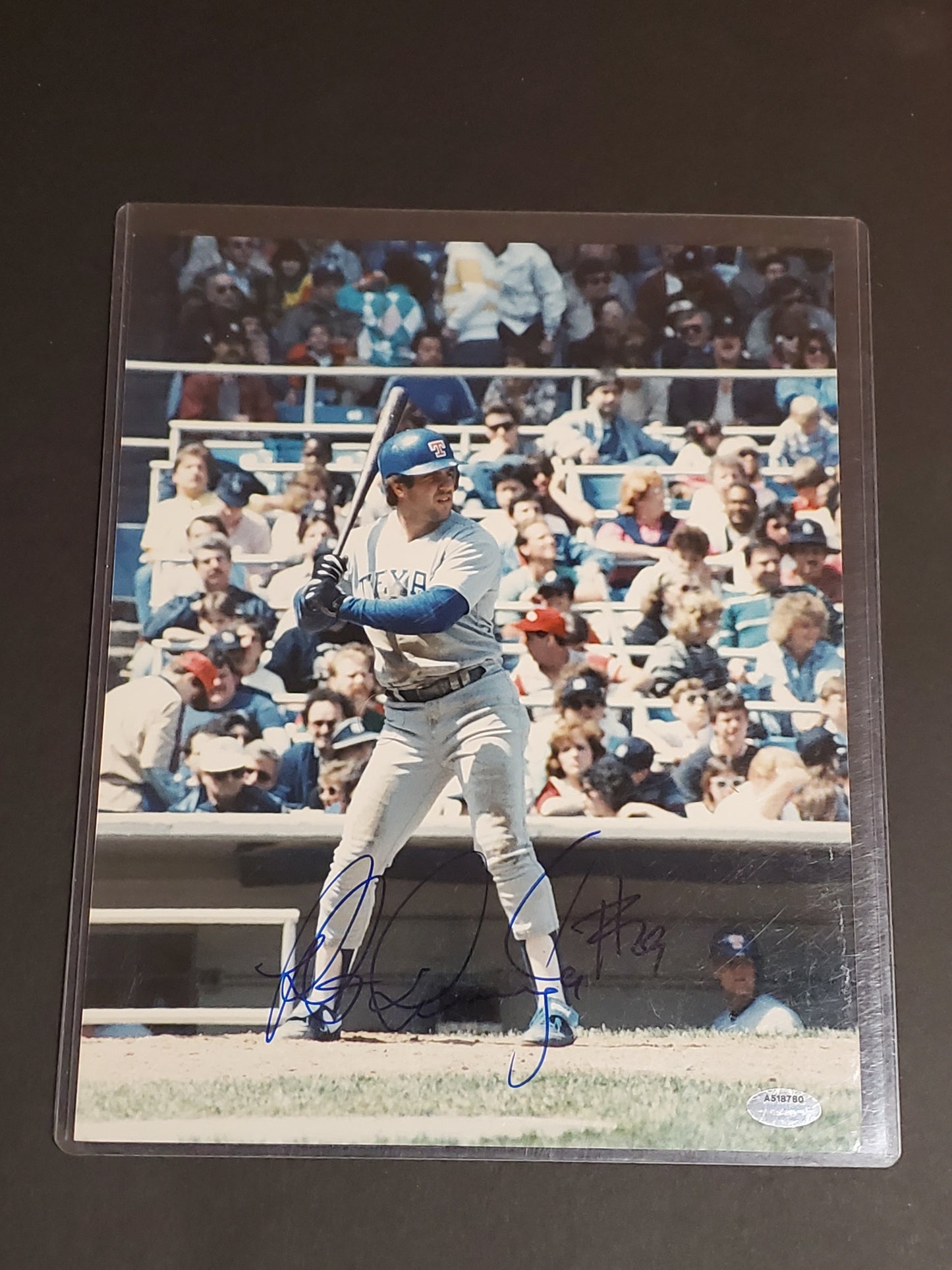 Pete Incaviglia Signed Rangers 8X10 Photo