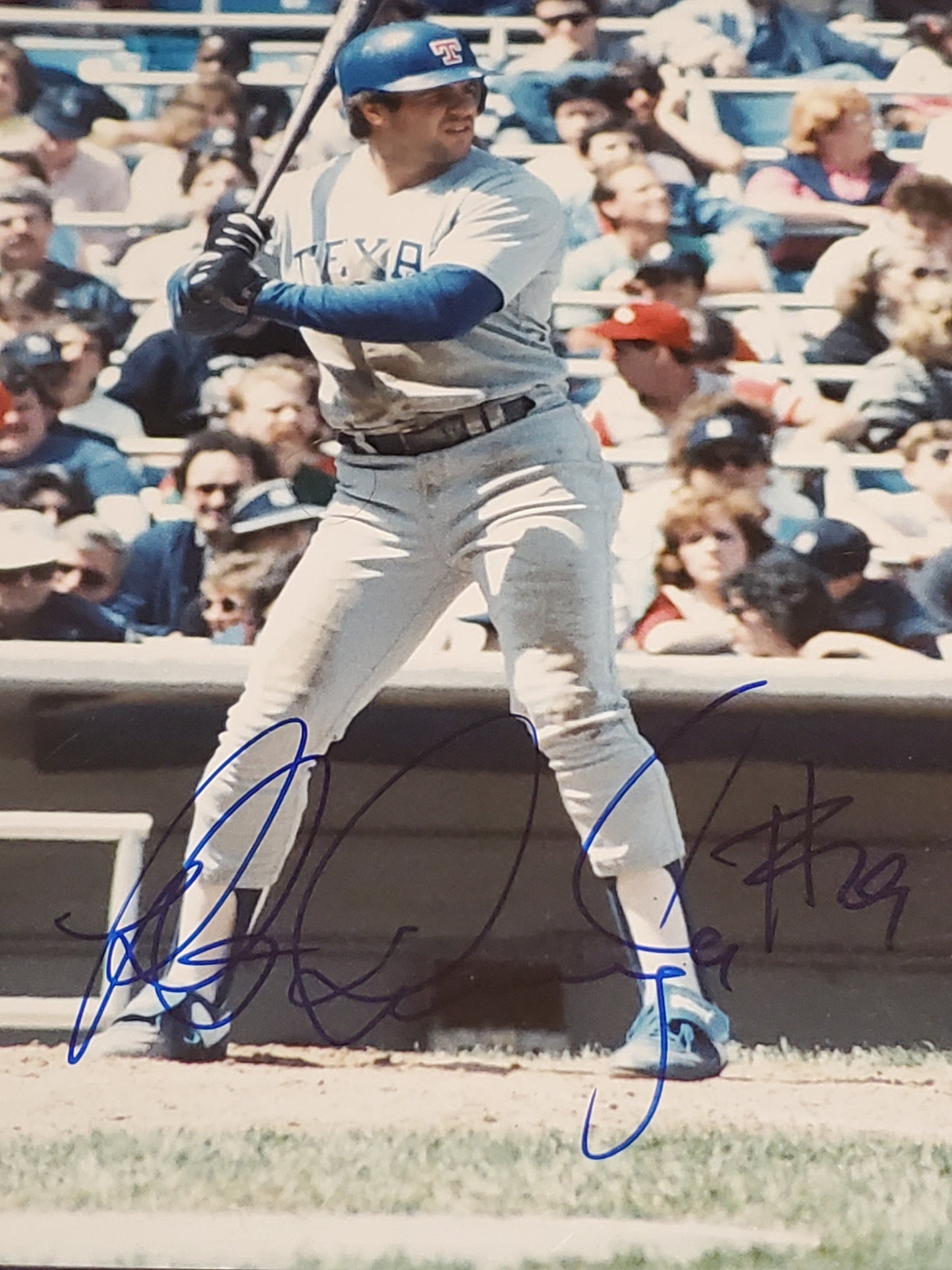 Pete Incaviglia Signed Rangers 8X10 Photo