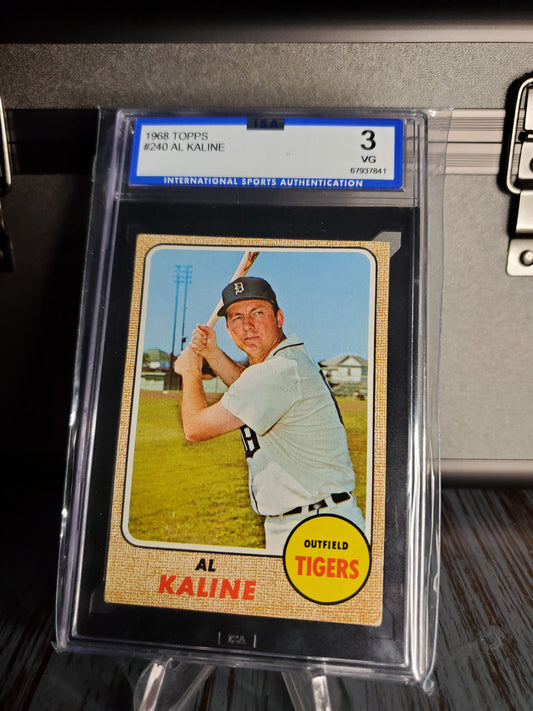 1968 Topps - Al Kaline #240 ISA 3 VG Tigers HoF