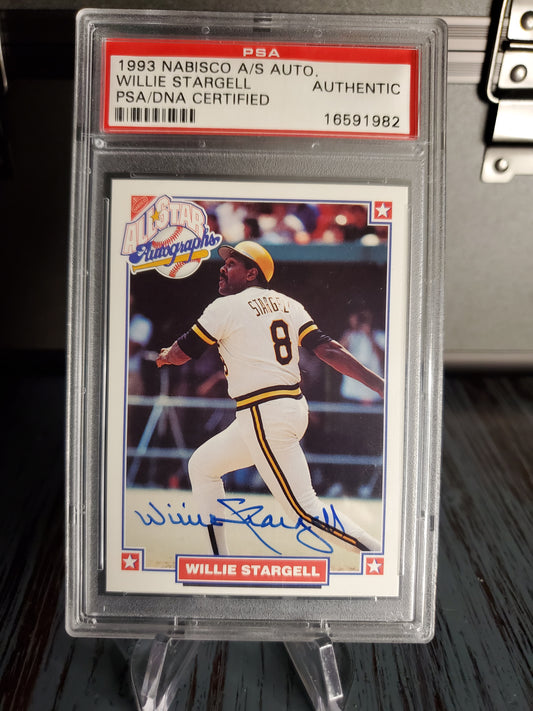 1993 Nabisco All Star Willie Stargell AUTO PSA DNA Authentic Autograph Signed