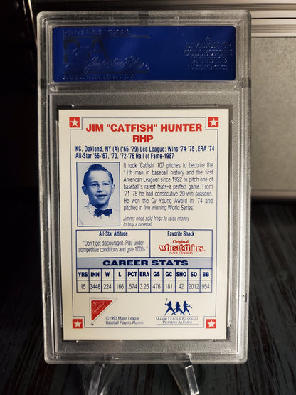 1993 Nabisco All-Star Legends Jim Catfish Hunter Autograph PSA Authentic AUTO