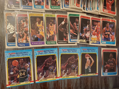 1988 Fleer Basketball Lot of 51 Includes Dennis Rodman Rookie - Several HoFs!