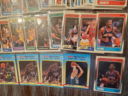 1988 Fleer Basketball Lot of 51 Includes Dennis Rodman Rookie - Several HoFs!