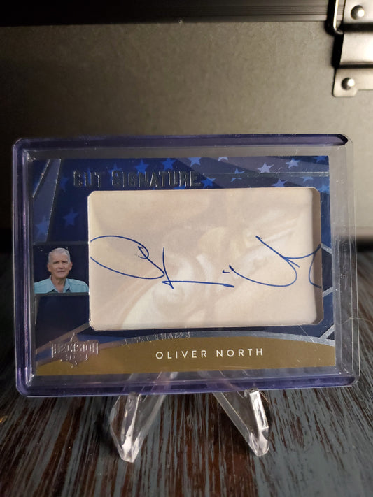 2024 Decision Political - Oliver North - Cut Auto Signature Authentic