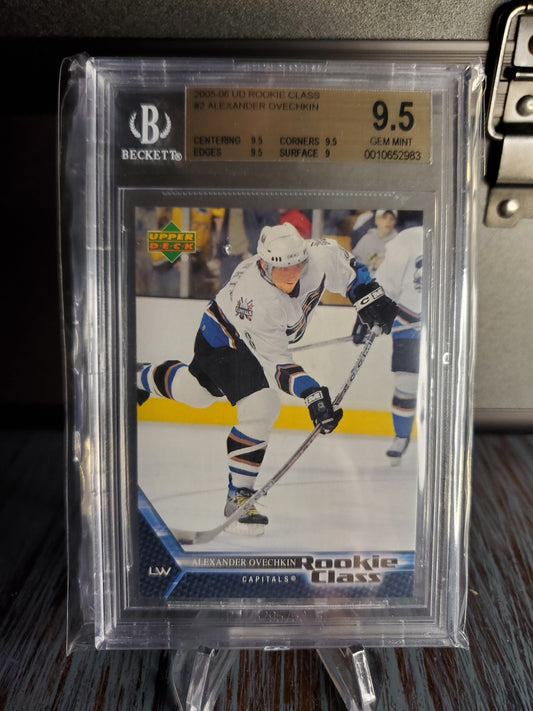 2005-06 Upper Deck Rookie Class - Alex Ovechkin #2 (RC) BGS Gem Mint 9.5