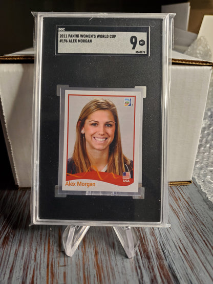 2011 Panini Women’s World Cup Stickers - Alex Morgan - #196 SGC 9 MINT USA