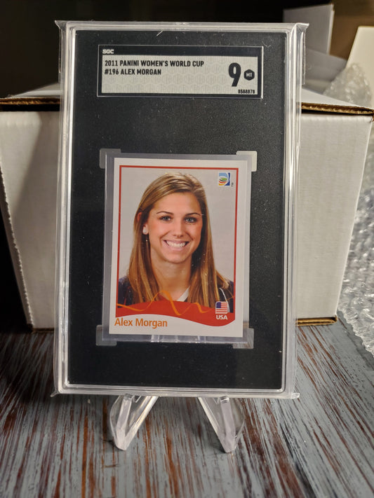 2011 Panini Women’s World Cup Stickers - Alex Morgan - #196 SGC 9 MINT USA