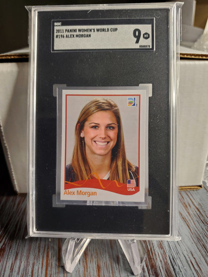 2011 Panini Women’s World Cup Stickers - Alex Morgan - #196 SGC 9 MINT USA
