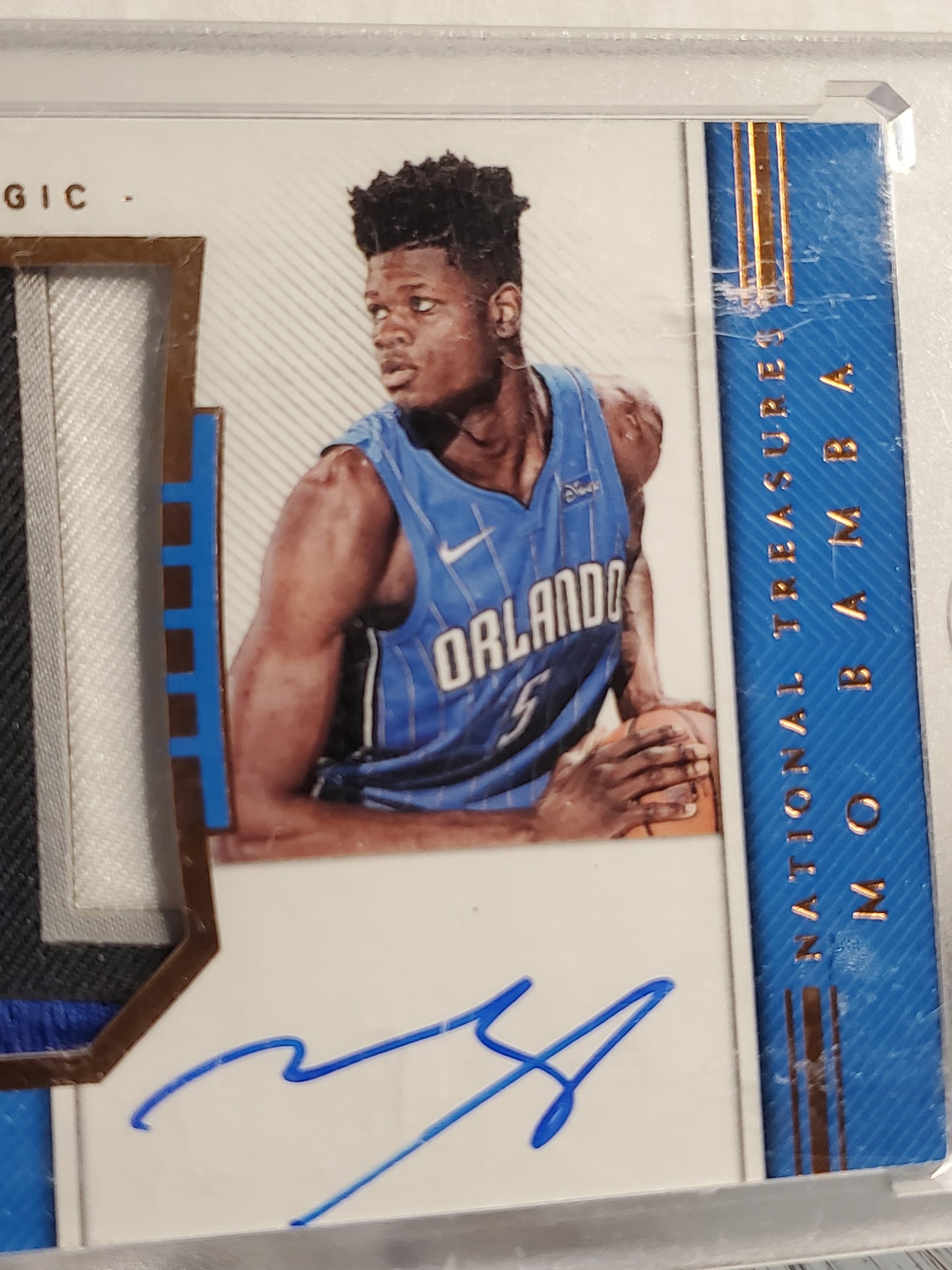 2018-19 Panini National Treasures MO BAMBA Rookie Patch Auto RPA #129 RC /25