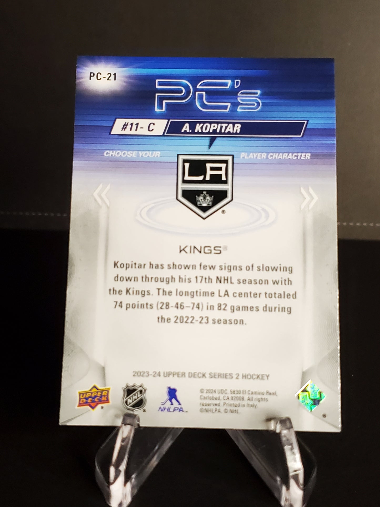 A. Kopitar 2023/24 Upper Deck Series 2 PC's #PC-21