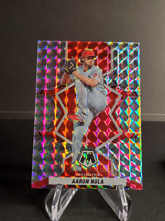 Aaron Nola 2022 Panini Mosaic Prizm #93