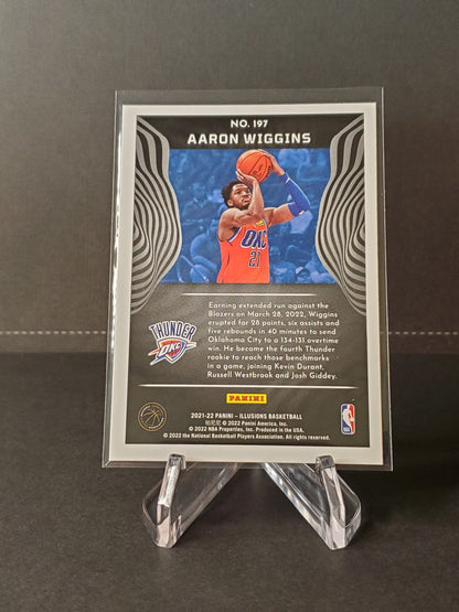 Aaron Wiggins 2021-2022 Panini Illusions Basketball RC Emerald #197