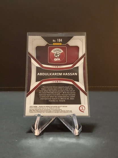 Abdulkarim Hassan 2022 Panini Prizm World Cup Qatar RC #184