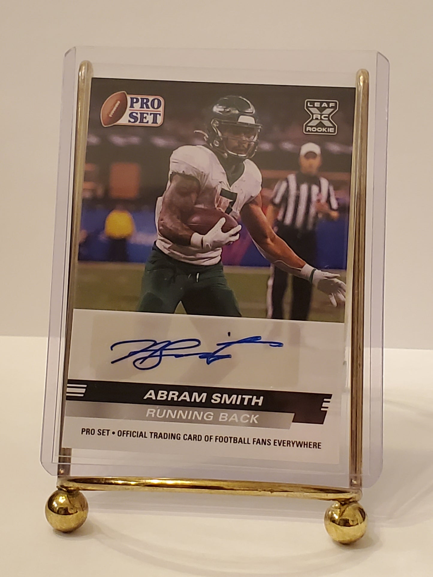 Abram Smith - 2022 Leaf Pro Set XRC Rookie Auto # PSA-AS1