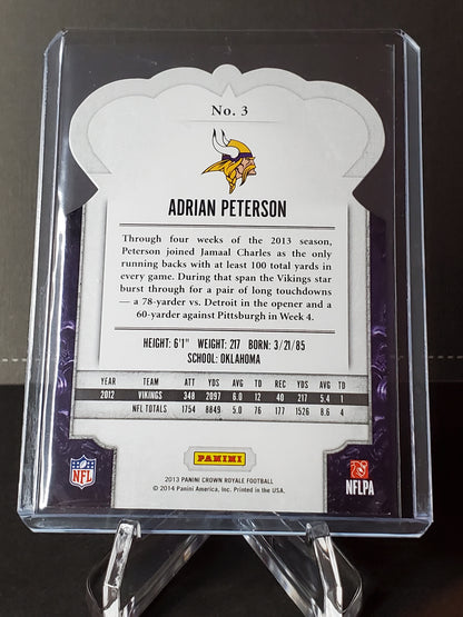 Adrian Peterson 2013 Panini Crown Royale Football BRONZE Holo Die-Cut #3: /299