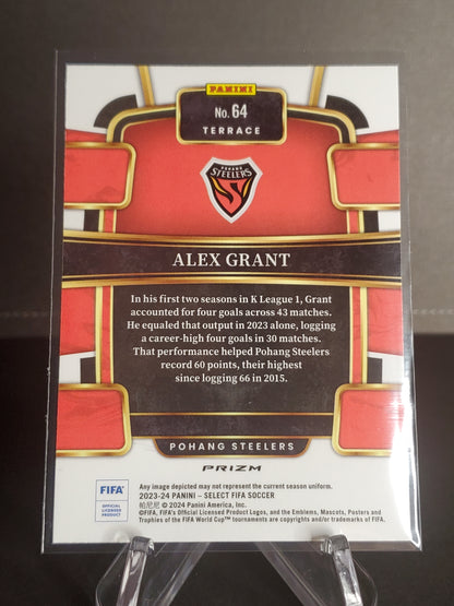 Alex Grant '23-'24 Panini - Select Fifa Soccer Terrace Prizm #64