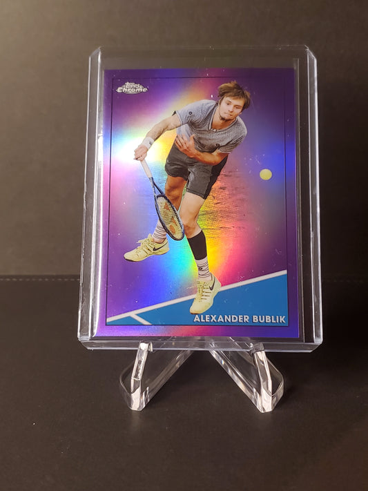 Alexander Bublik 2021 Topps Chrome Tennis Purple Refractor #10 : /199