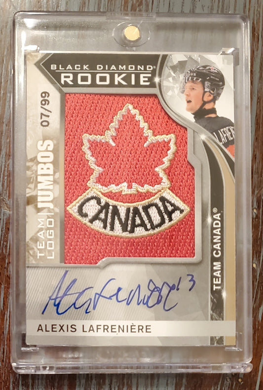 Alexis Lafreniere 2020-21 Black Diamond Rookie - Jumbos AUTO /99 Team Canada