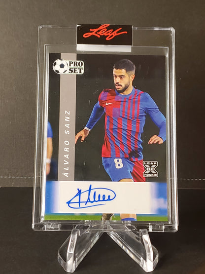 Alvaro Sanz 2022 Leaf Pro Set Soccer AUTO #PS-AS1