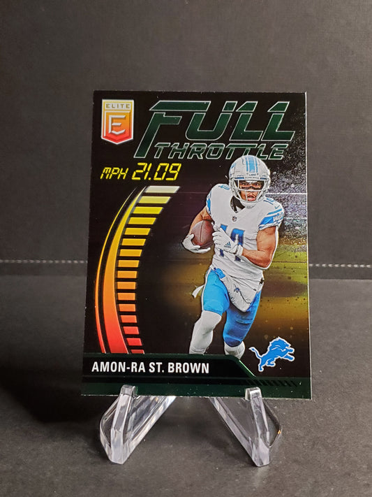 Amon-Ra St. Brown 2023 Panini Donruss Elite Football Full Throttle #FT-AB