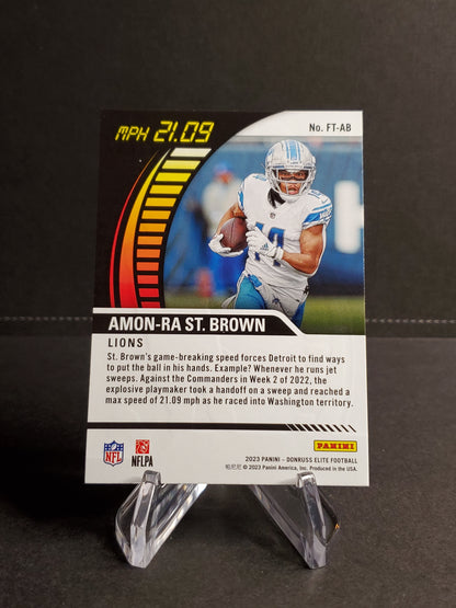 Amon-Ra St. Brown 2023 Panini Donruss Elite Football Full Throttle #FT-AB