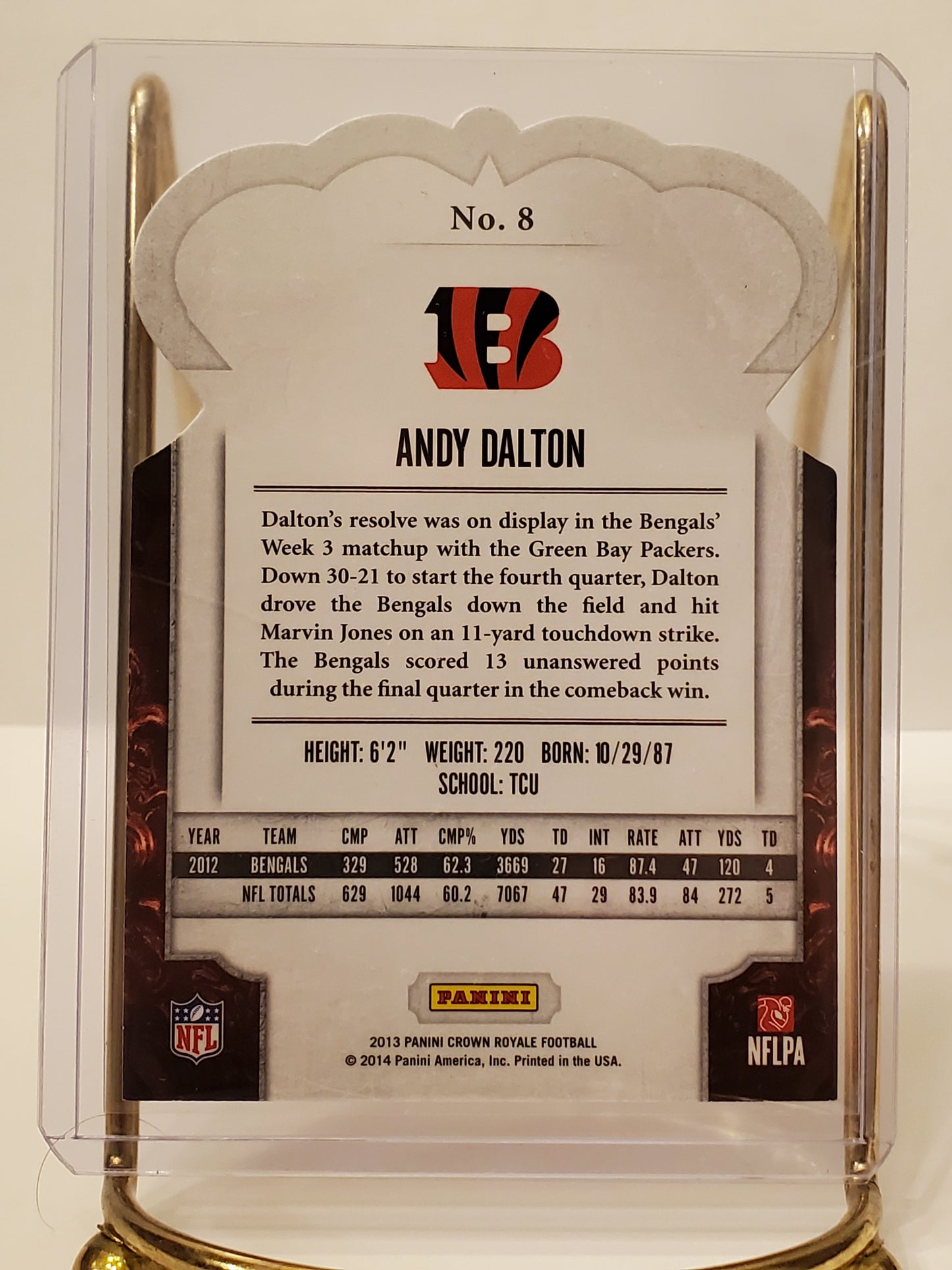 Andy Dalton - 2013 Crown Royale Gold #'d 172/299