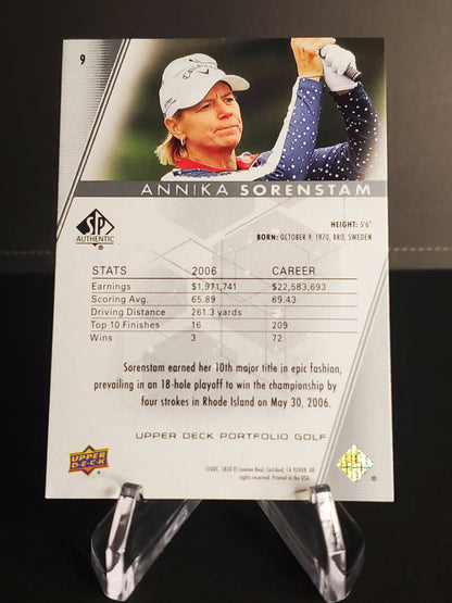 Annika Sorenstam 2024 UD Portfolio Golf SP Authentic #9