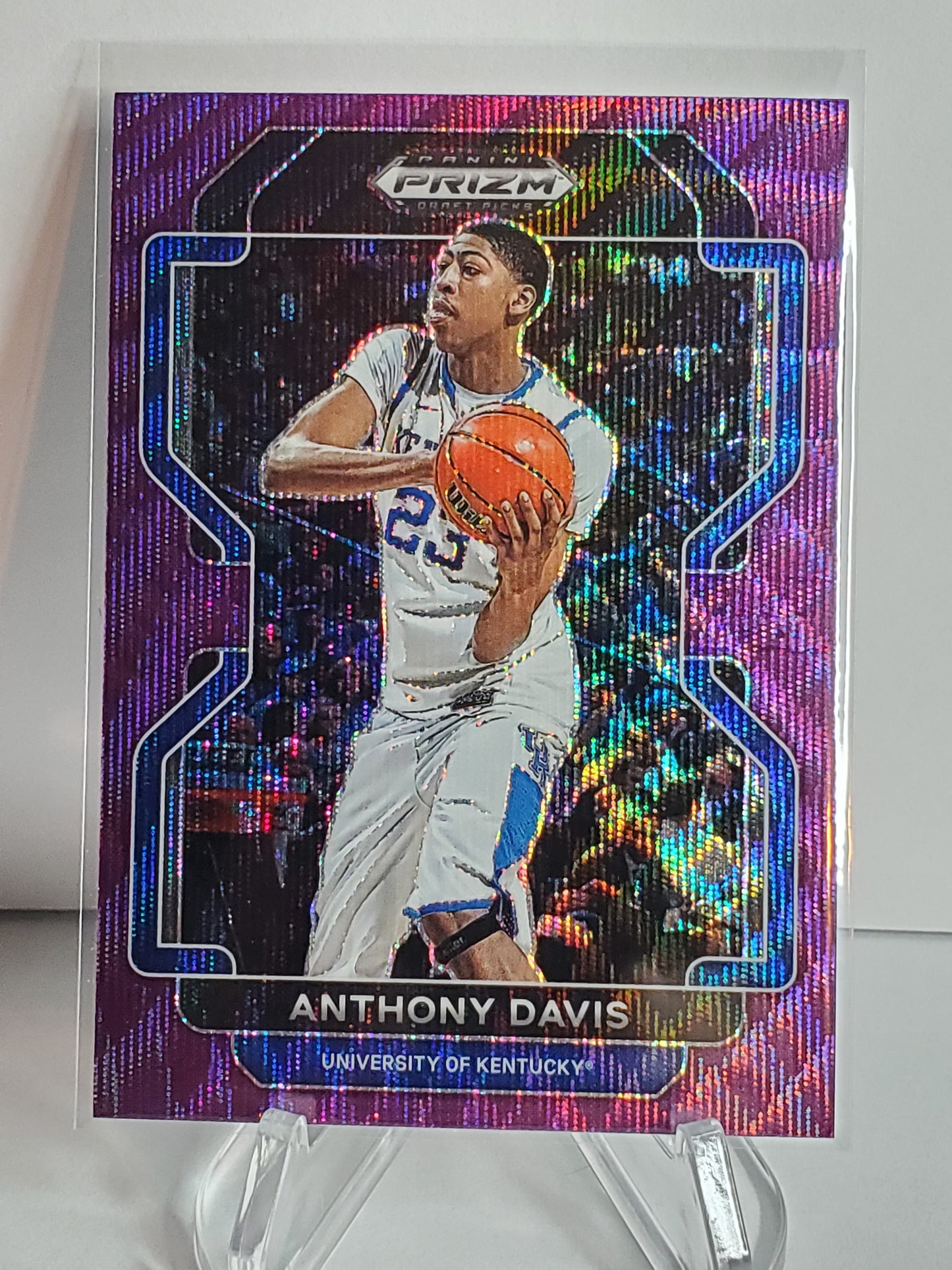 Anthony Davis 2022 Panini Prizm Draft Picks Purple Wave Prizm #35