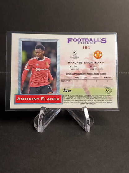 Anthony Elanga 2021-2022 Topps Finest Flashbacks UEFA Soccer RC #164