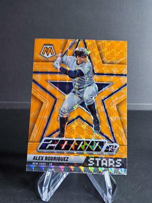 Alex Rodriguez 2022 Panini Mosaic Orange Prizm 2000s Stars #298