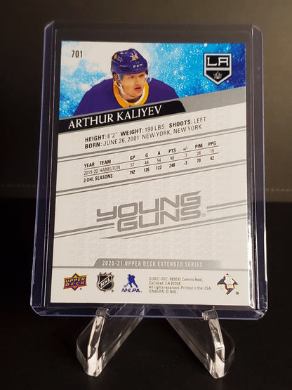 Arthur Kaliyev 2020-21 Upper Deck Extended Series Young Guns #701