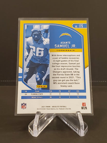 Asante Samuel Jr 2021 Panini Absolute RC #176