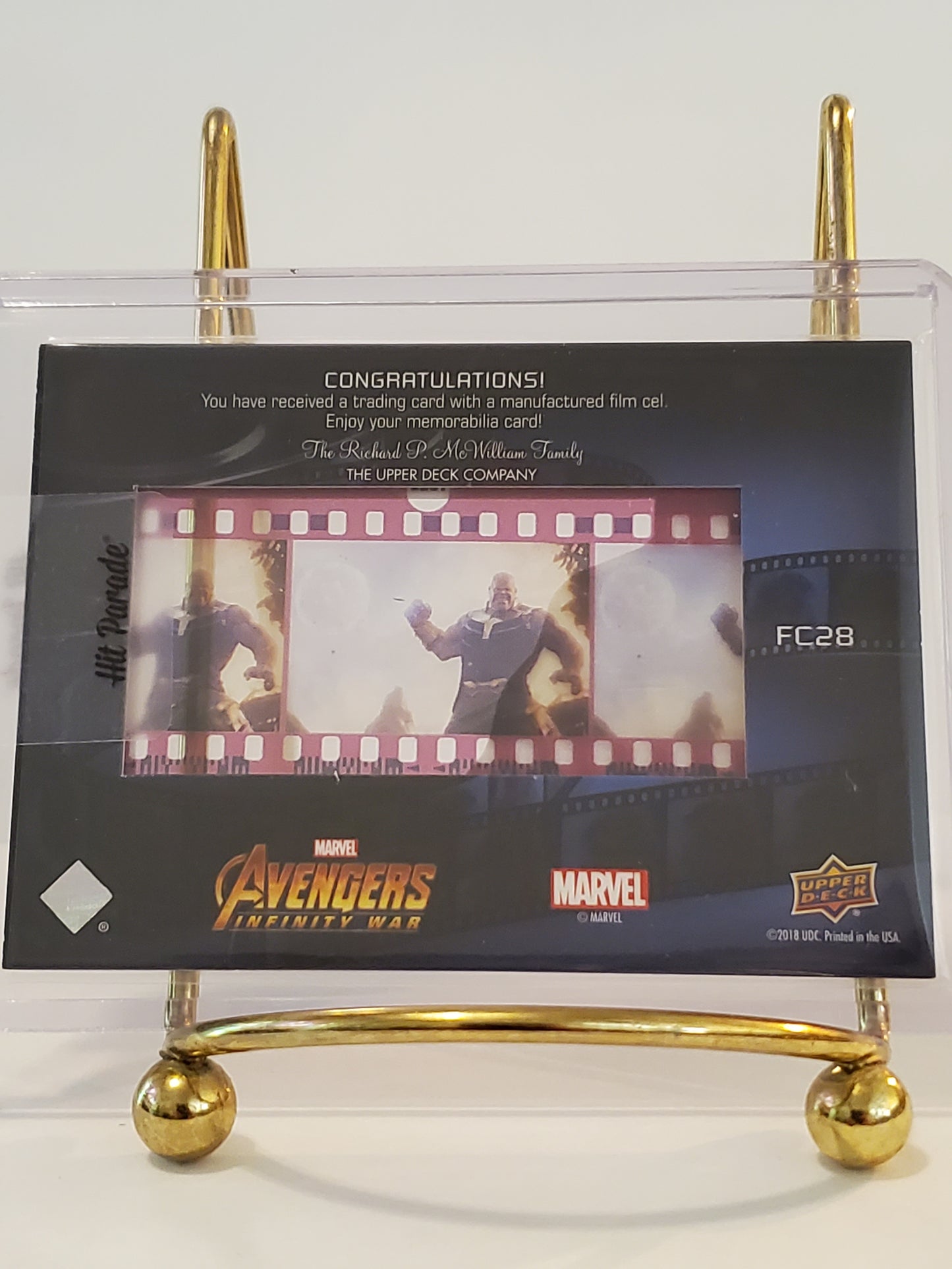 Avengers - 2018 Upper Deck Film Cel Trading Card #FC28