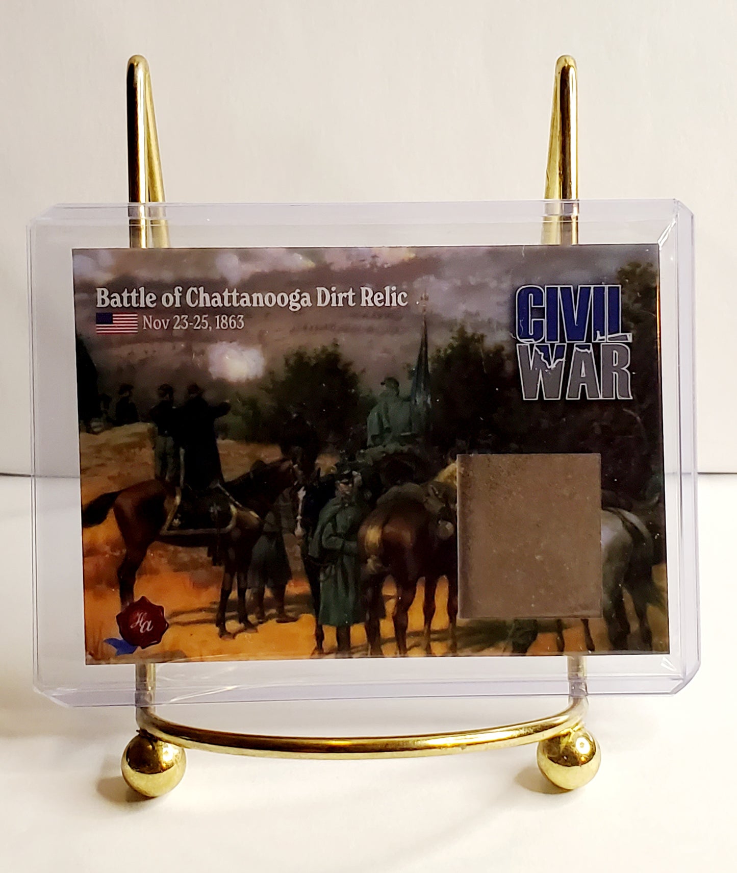 Battle of Chattanooga Dirt Relic 2023 Civil War Historic Autographs #'d /200 CDW-16