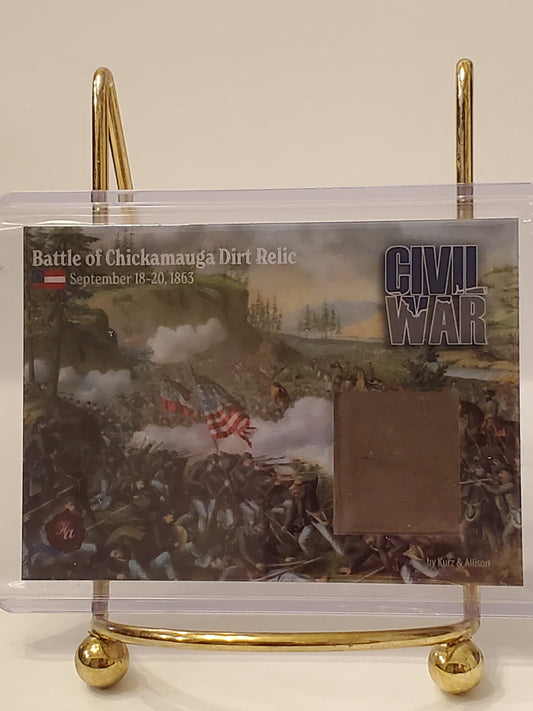 Battle of Chickamauga 2023 Civil War - Historic Autograph Dirt Relic