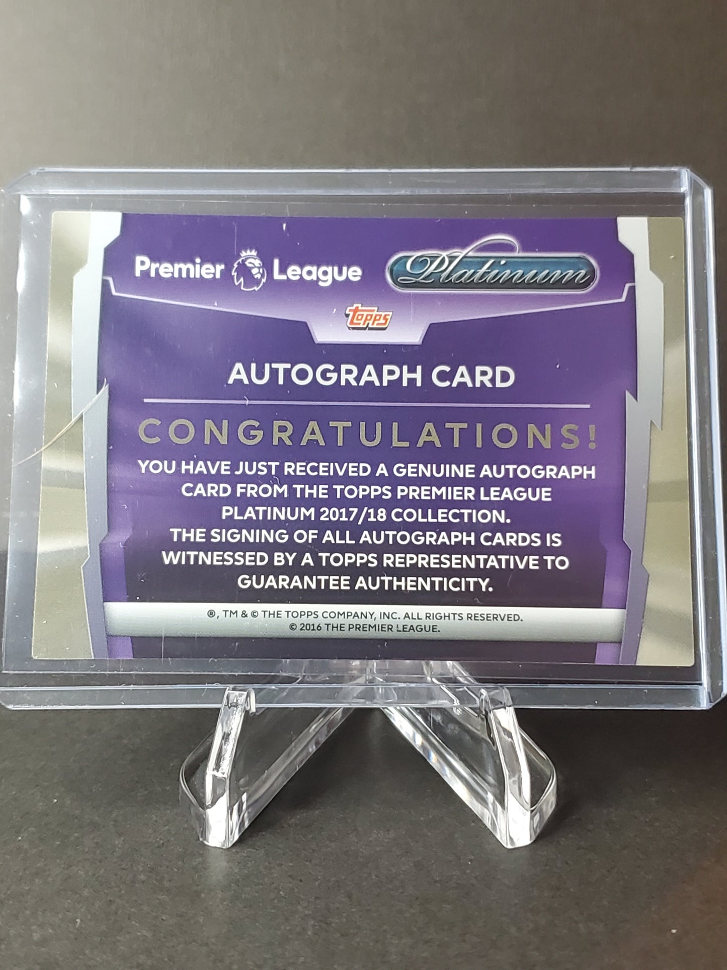 Ben Chilwell 2018 Topps Premier League Platinum AUTO