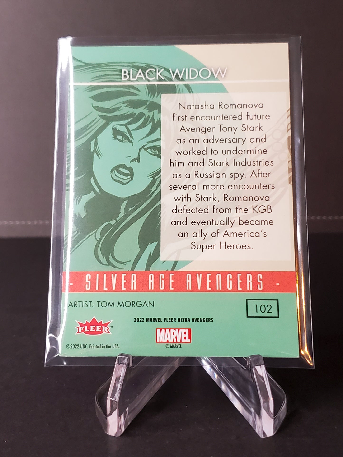 Black Widow 2022 Fleer Ultra Avengers Silver Age Avengers #102